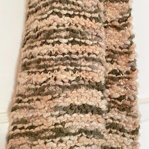 VINTAGE Garter Stitch Organic Hand-Dyed Cotton Scarf